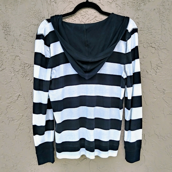 AMERICAN LIVING SWEATSHIRT HOODIE STRIPED WOMANS - Picture 3 of 8